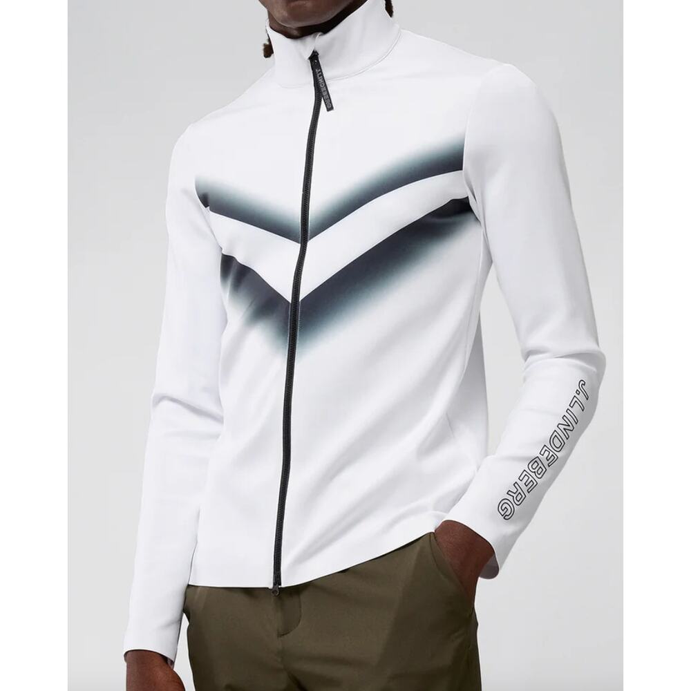 NWT J.Lindeberg Omnia Mid Layer, White, Large